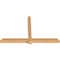 Ekena Millwork Eugene Smooth Timber Gable Bracket, Western Red Cedar, 96"W x 60"H x 5 1/2"D x 5 1/2"F, 15/12 Pitch GBW096X60X0606EUG00SWR - alternate 3